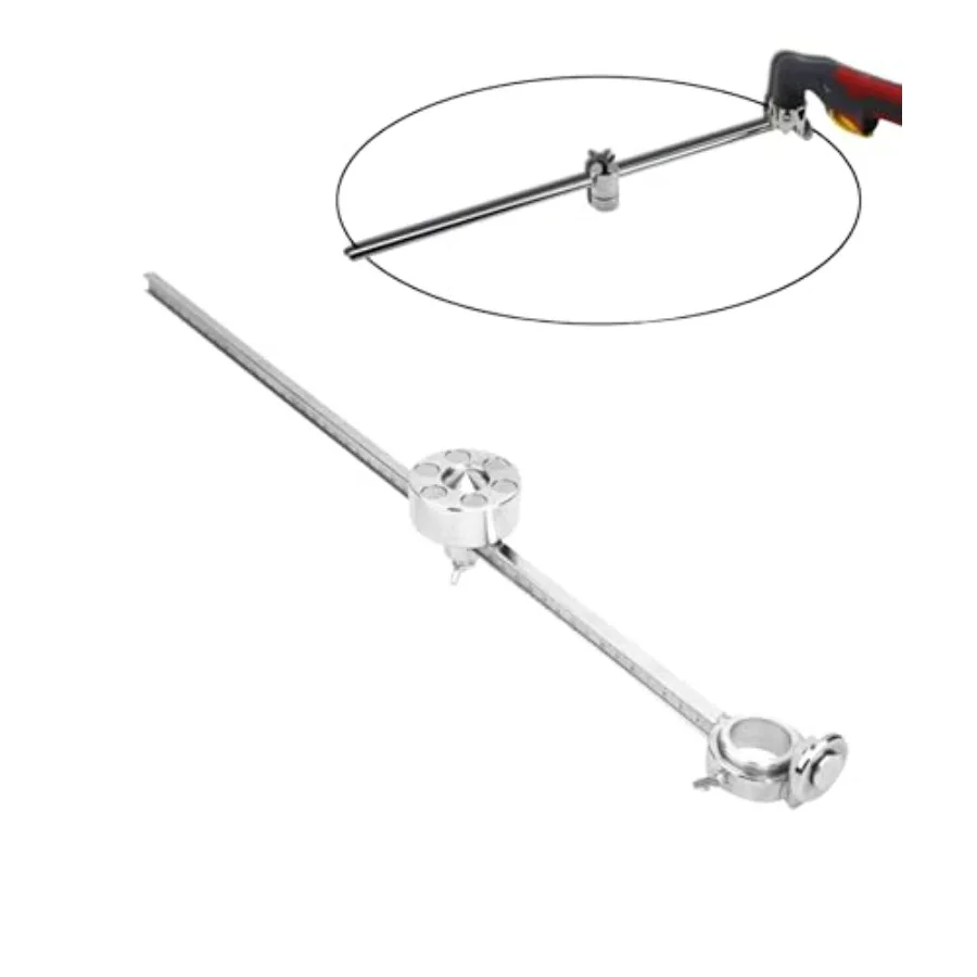 

Компас для плазменной резки из нержавеющей стали, направляющий ролик для плазменного резака, инструмент для круговой резки, аксессуары с измерительной шкалой