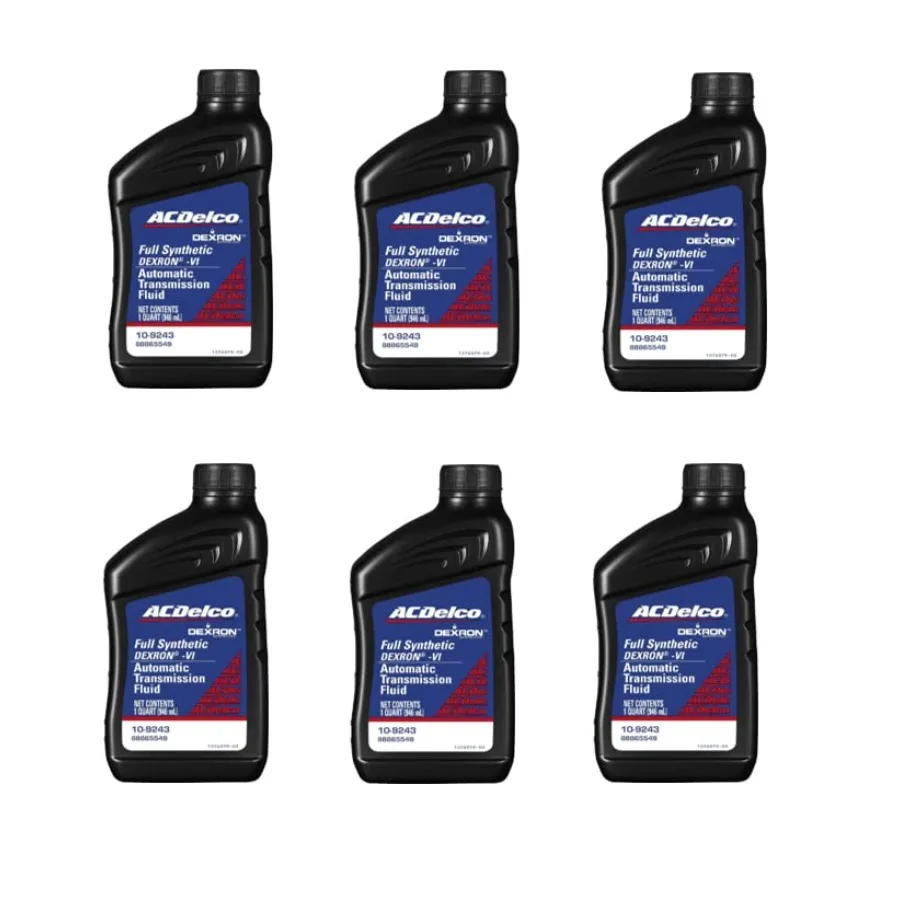 

109243 Dexron-VI Full Synthetic Automatic Transmission Fluid 1 Quart 6 Pack