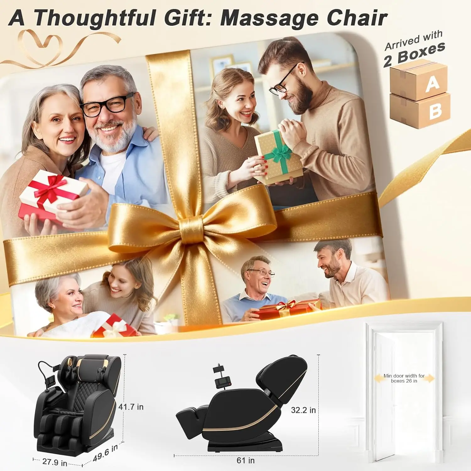 SL Track Massage Chair, Zero Gravity, Full Body, for Home Office, Customized