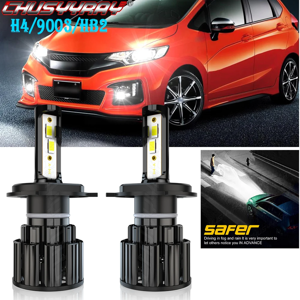 

CHUSYYRAY H4 Compatible For Honda Fit 2016-2020 Led Headlight Lamp H4 9003 HB2 Minisize Easy To Install Bulbs Car accsesories