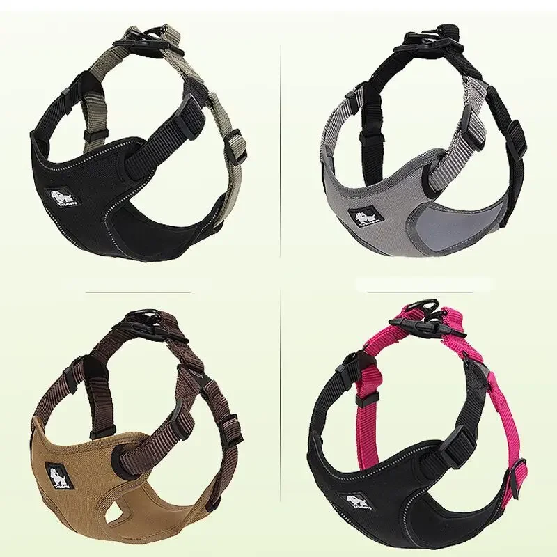Truelove Nylon Pet Harness Adjustable Breathable Reflective Dog Harness No Pulling Pet Harnesses for Small Medium Dog TLH5951