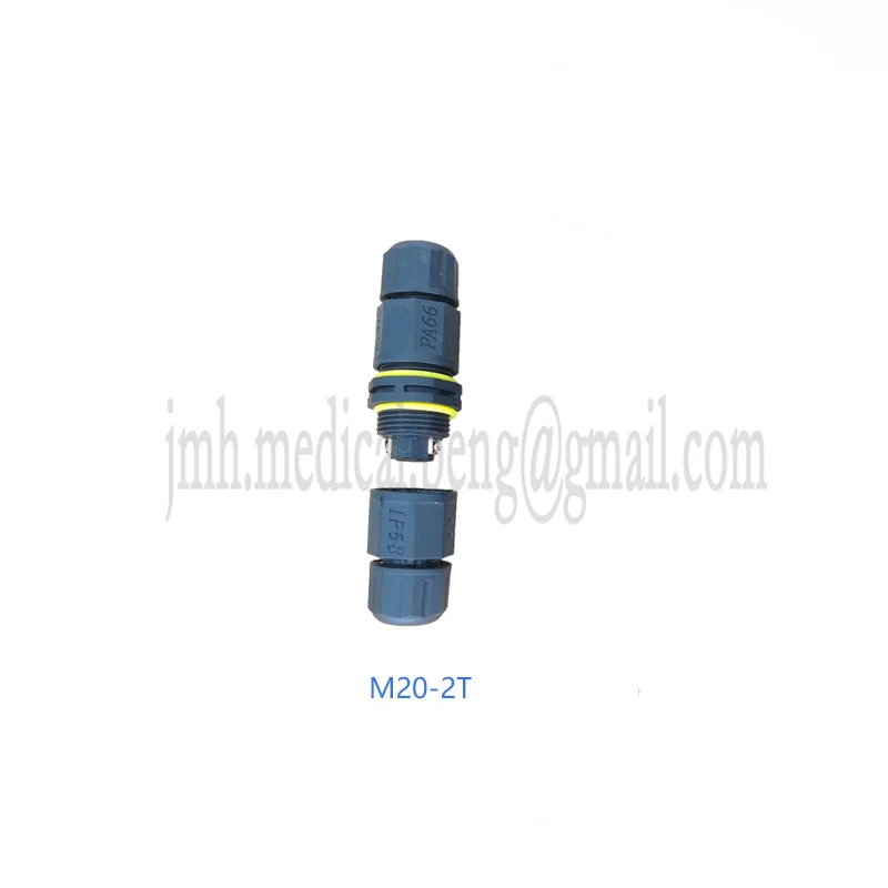 Conector serie impermeable M20T recto a través de T de cuatro vías 2P3P4P5P diámetro del cable 5-10mm cable y cable ingeniería al aire libre