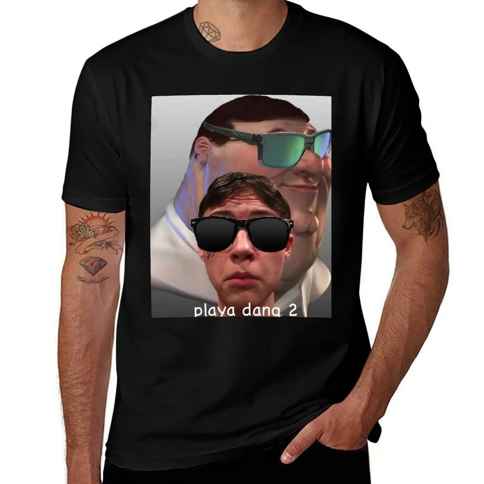 

playa dang 2 logo T-Shirt t shirts for man slim fit cotton t shirt pack T-Shirt