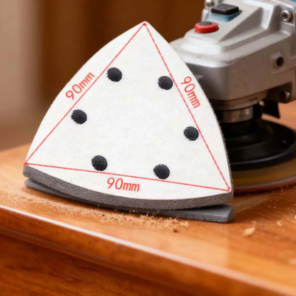 

Soft Sponge Backing Pad 90x90mm Size with 6 Holes for Polishing and Sanding Disc Compatible with Orbital Tools