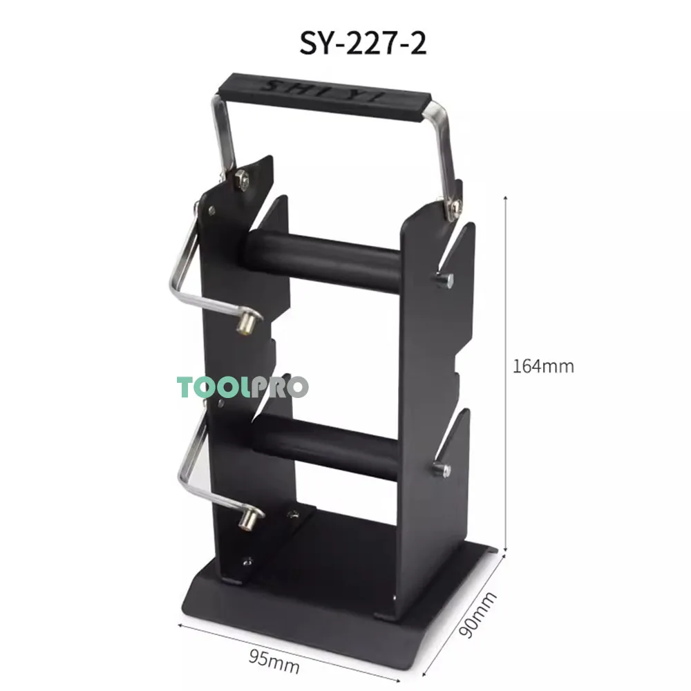 Multifunctional Iron Holder Double-Layer Soldering Iron Stand Double Tin Wire Rack Metal Tin Wire Frame Line Seat