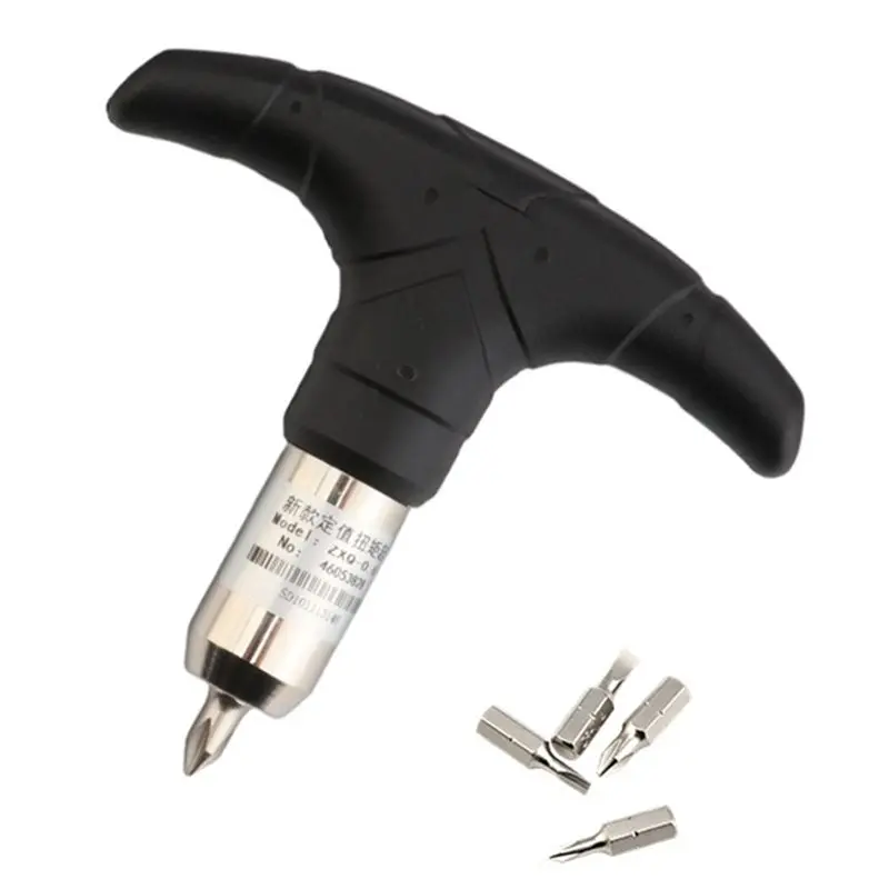 ABUI-Presets Torque Screwdriver T-Handle Design, 0.3- 6 Nm Range& 6.35 Mm Ratchet Head Driver