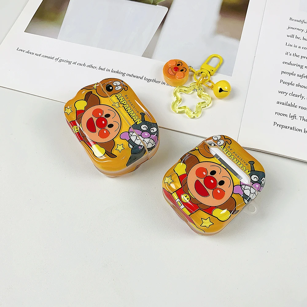 Pão Superman IMD pingente capa de fone de ouvido, adequado para Airpods 4 3 2 1 Airpods Pro 2 4 fones de ouvido, com Charm Kawaii Funda