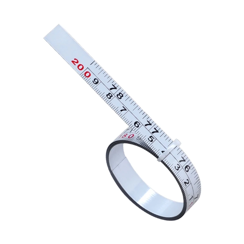 M6CF Self-Adhesive Measuring Tape Inch & Metric Double Scale Workbench Ruler Adhesive Tape Measure Rust-Proof Ruler Portable