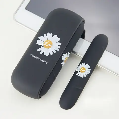 IQOS 3.0 / 3 듀오 케이스 + 마그네틱 사이드 커버 교체 가능한 장식 액세서리 용 여러 스타일 실리콘 보호 커버