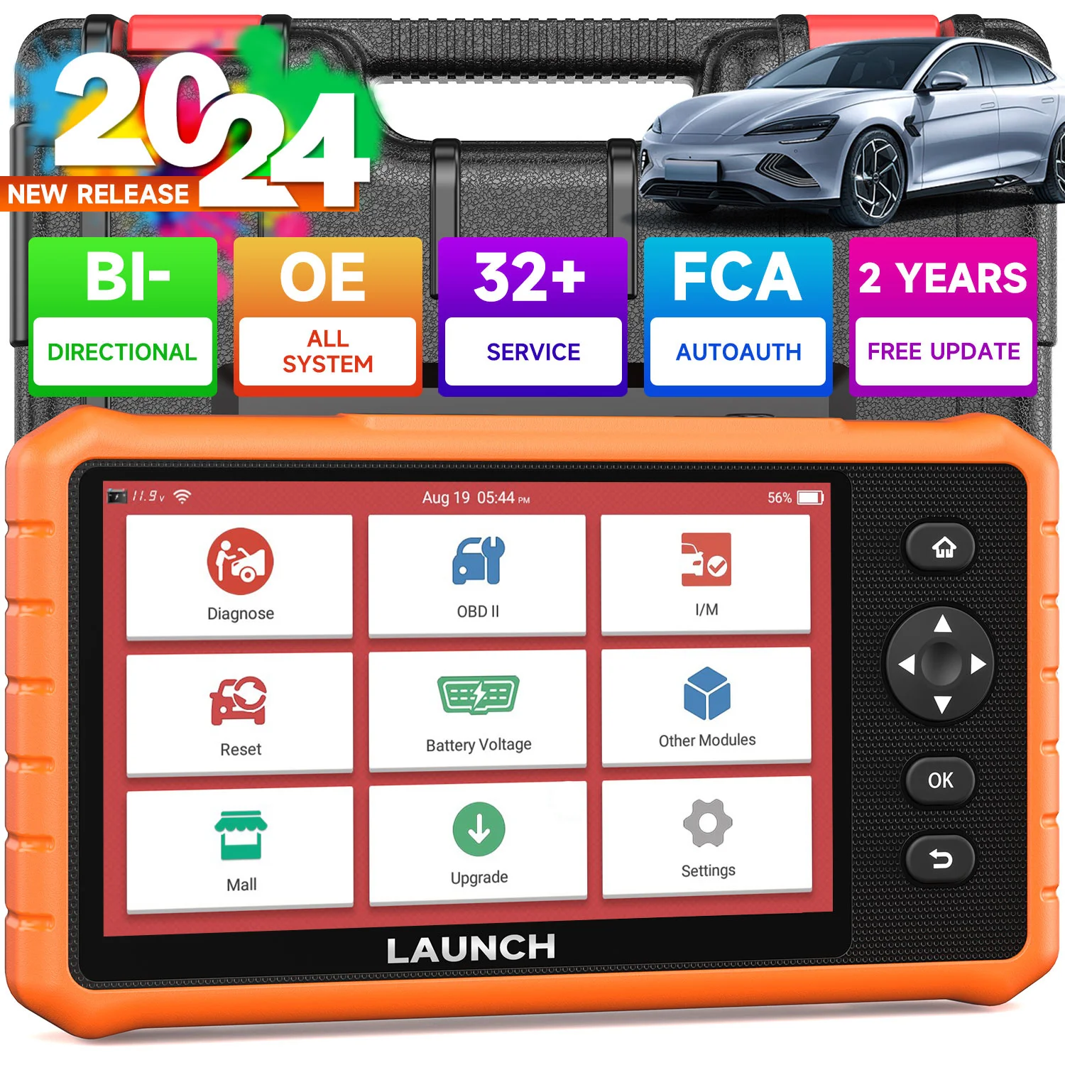 LAUNCH X431 CRP919C Lite Professional Automotive OBD2 Scanner Full System 32 Resets Bidirectional Diagnostic Tool FCA CANFD DOIP