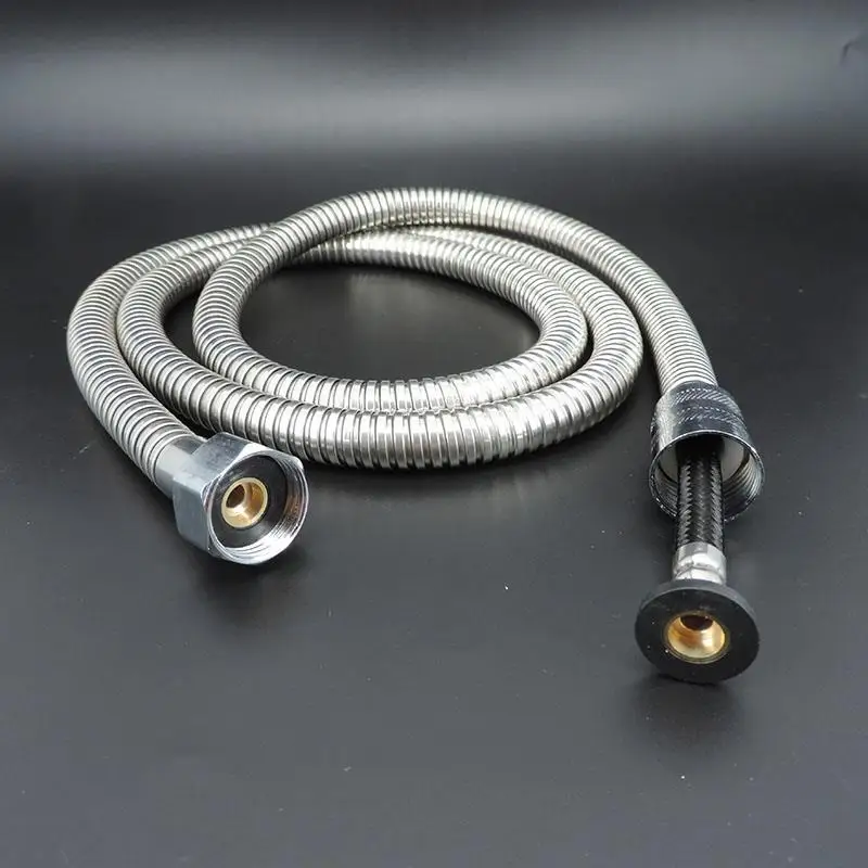 

1.5m 2m Bathroom Stainless Steel Shower Head Hose Flexible Water tube Pipe High Density Faucet Pulling Explosion- Proof G1/2 b