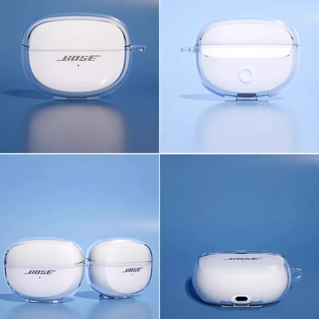 Clear Case for Bose Ultra Open Earbuds Protective Transparent Clear TPU Covers Bluetooth Headphone Portable Shell