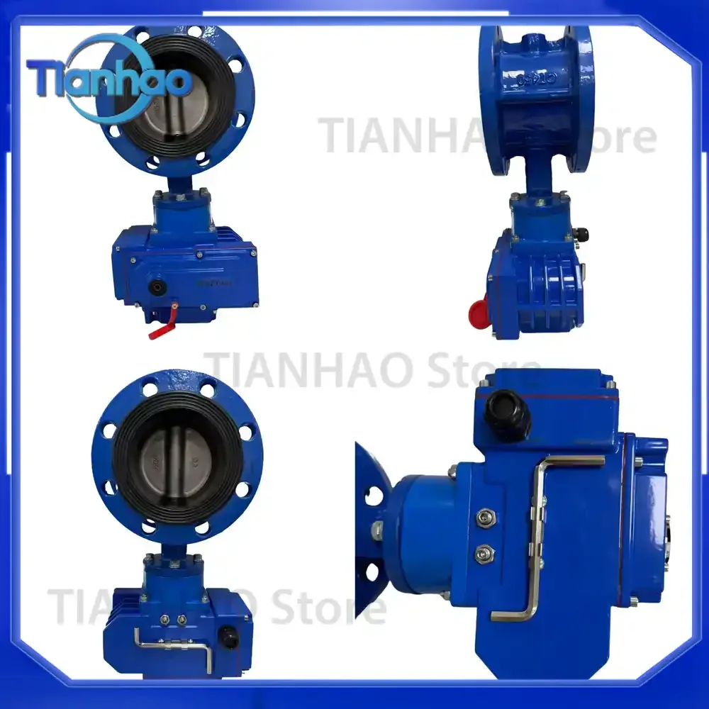 Electric Butterfly Valve for Water Automation On Off and Flow Control with Rubber Lining DN50 to DN200