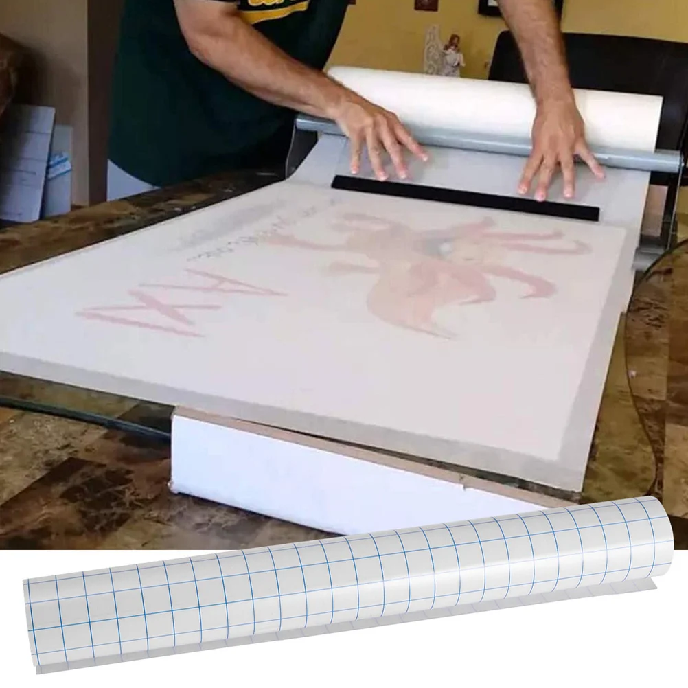 

2 Rolls Self-Adhesive Vinyl Film Transfer Membrane Diy Logo Adhesive Tape Waterproof Stretchable Durable Medium Adhesiveness