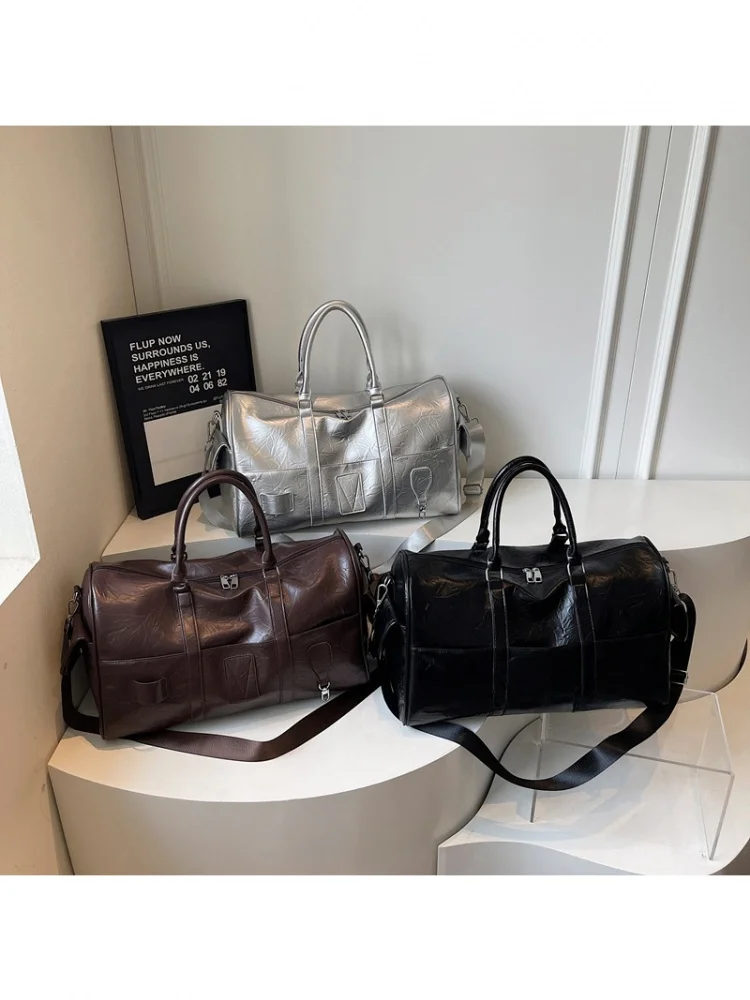 

Large Capaci Waterproof Fitn Leisure Travel Bag Crossbody Handbag Spor Casual ort Trip Storage Bag for Men And Women