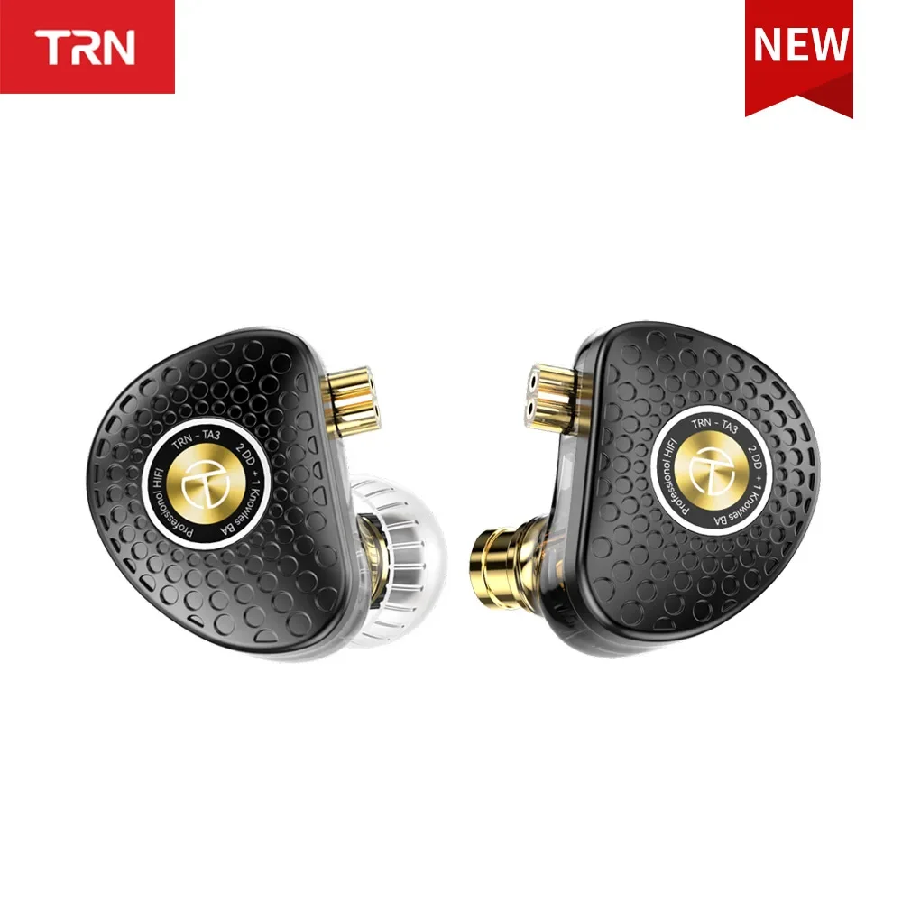 

TRN TA3 Hi-FI 1BA 2DD In-ear Monitors Earphone Knowles Hybrid Beryllium-plated Dynamic HIFI Metal Running For TRN MT4 Headset