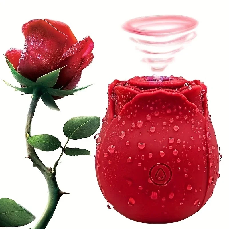 Rose Vibrator Powerful Gentle Sucking Vacuum Stimulator Oral Nipple Clitoral Sucker Female Sex Toys Adult Products Sex Machine