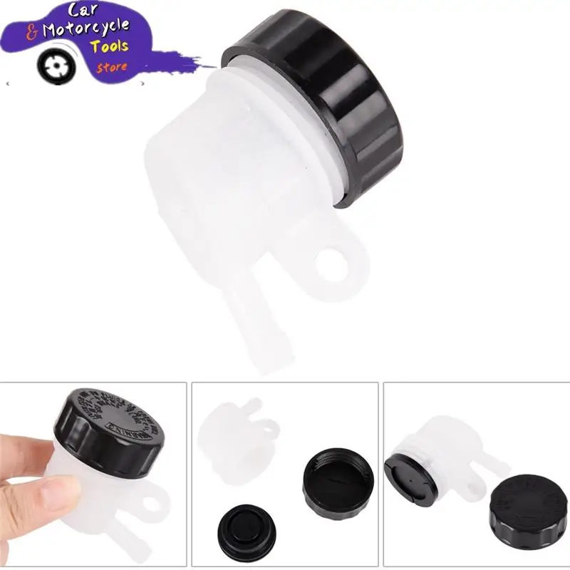 Motorcycle Foot Rear Brake Master Cylinder Tank Oil Cup Fluid Bottle Reservoir