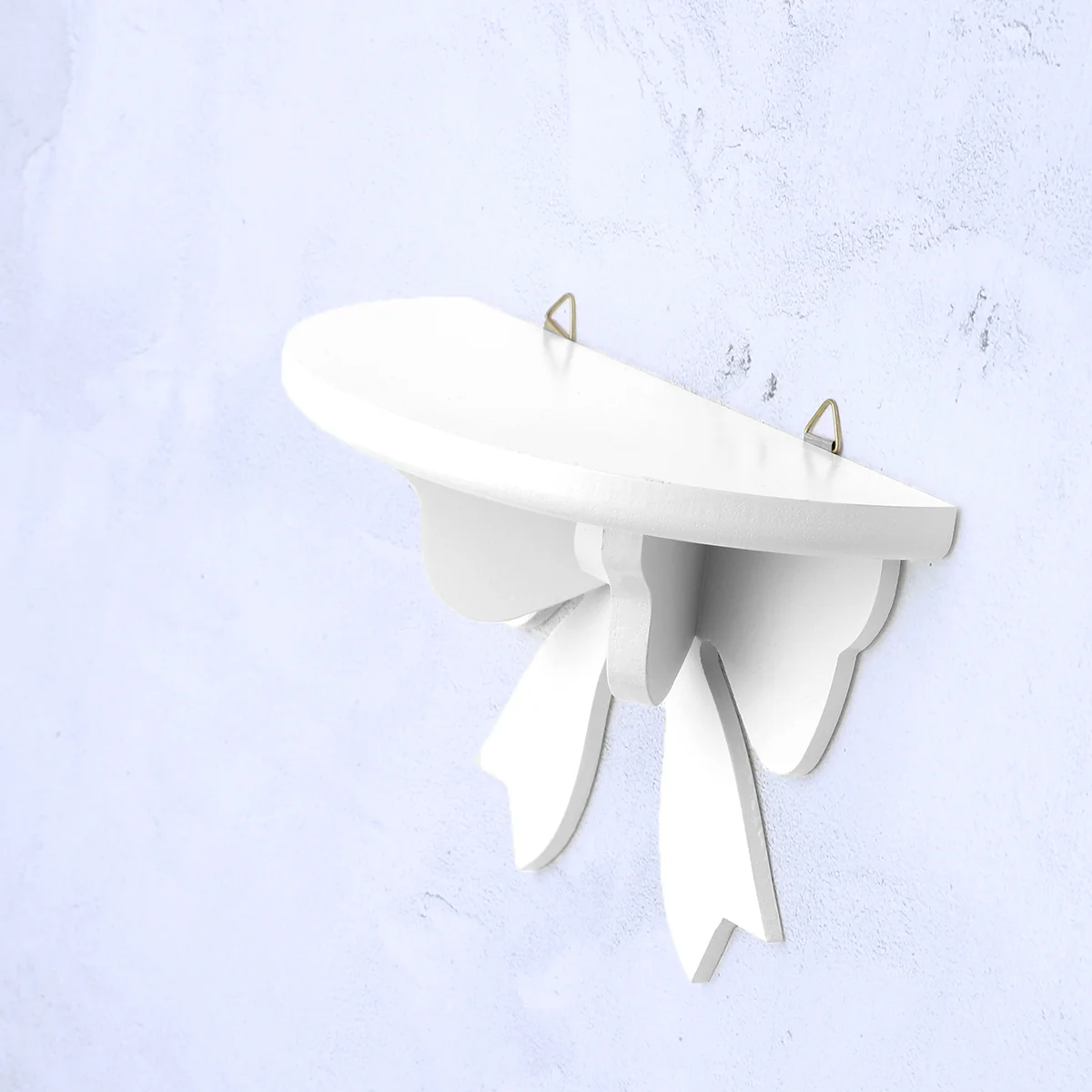 

Wooden Partition Storage Rack Shelf Buttery Wall Bookcase Semicircle Holder Bamboo