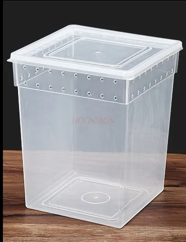 Professional pet feeding box, crawler transportation box, small square box, spider double opening anti jailbreak box