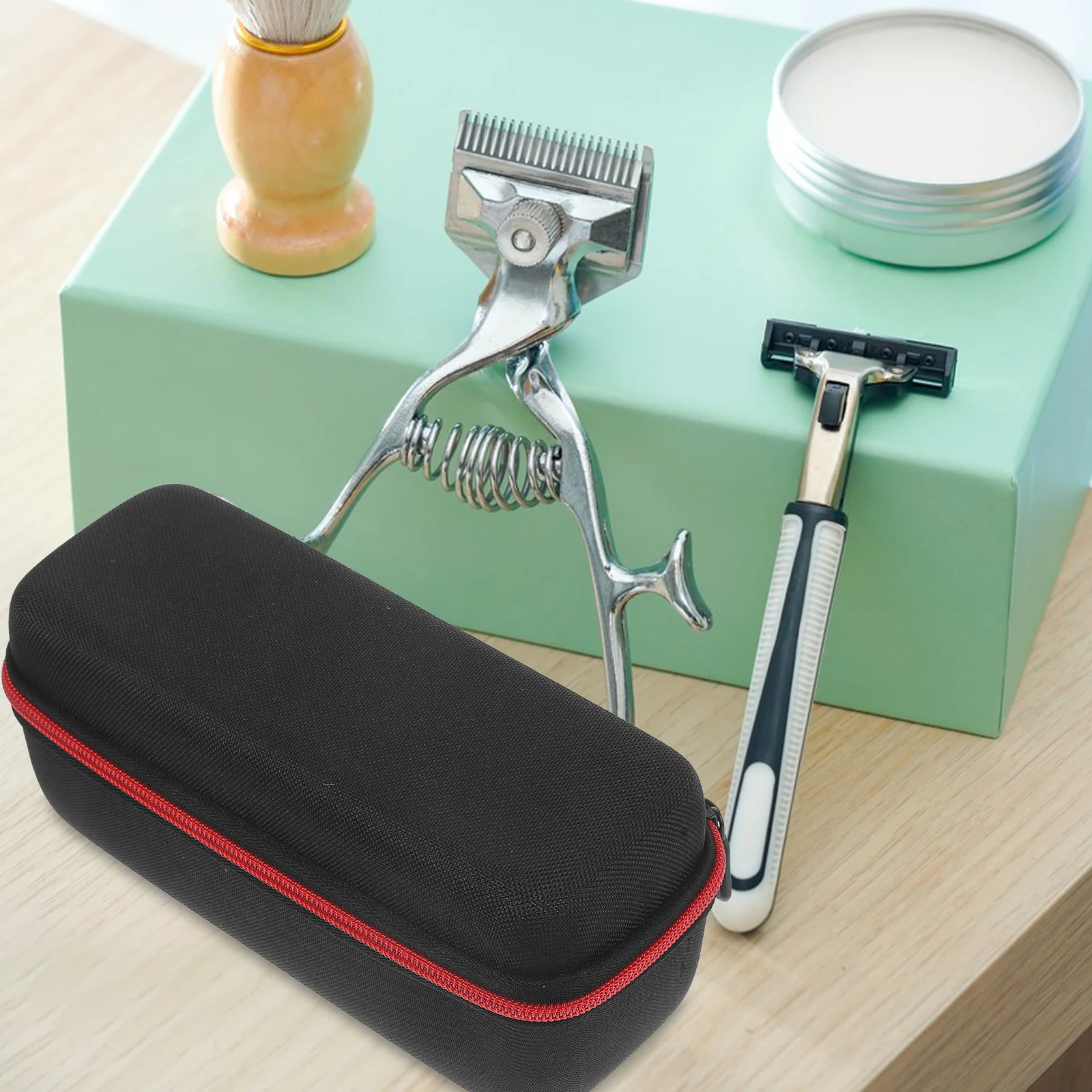 

Razor Case Travel Protective Carrying Storage Box Compact Lightweight Oxford Cloth Eva Portable Razor Storage Case