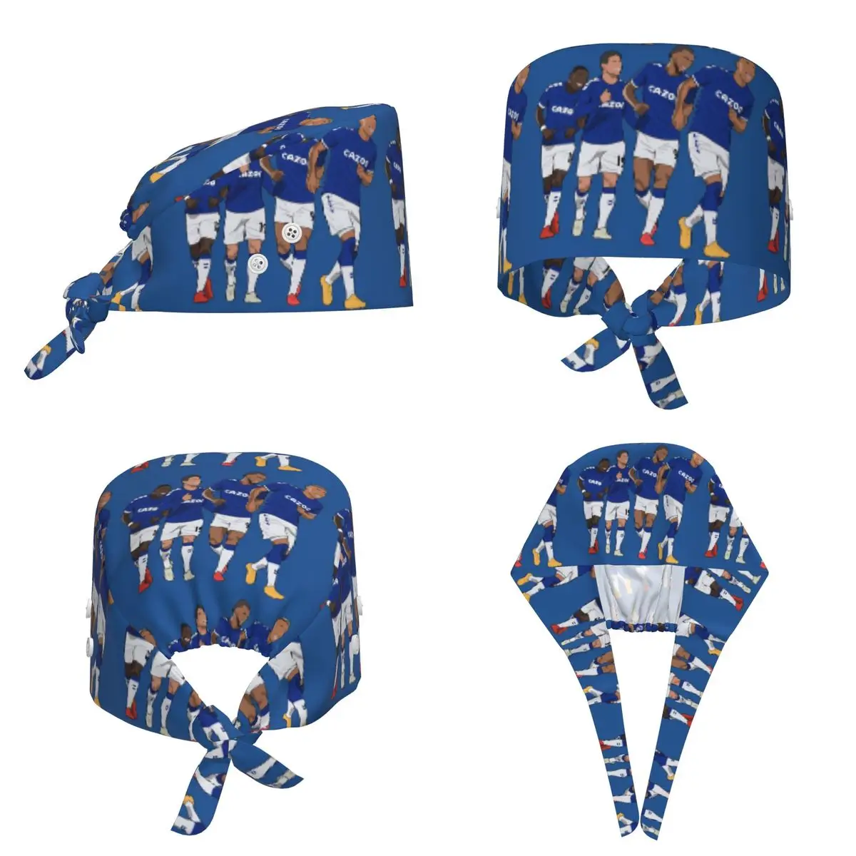Gorro Quirúrgico Unisex con Diseño de Celebración del Gol de Everton (Richarlison, Calvert, Lewin, Rodríguez, Nkounkou)