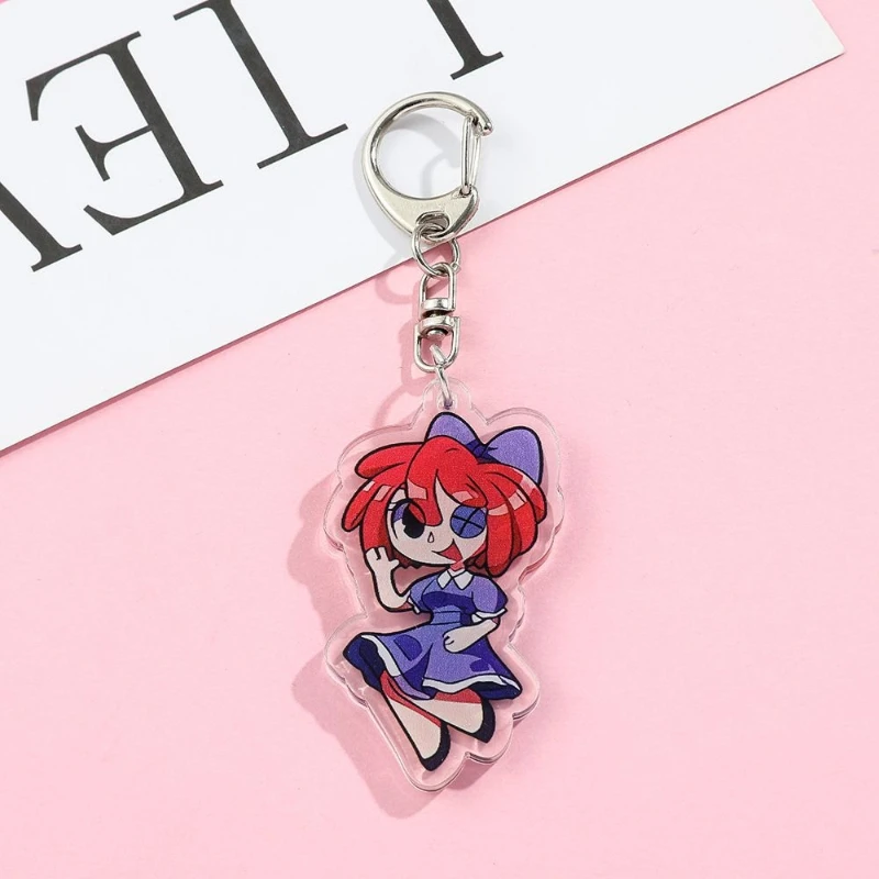 Magical Number Circus Cartoon Series Acrylic Keychain Pendant Anime Cartoon Personalized Bag Charm Backpack Decoration Gift view 5