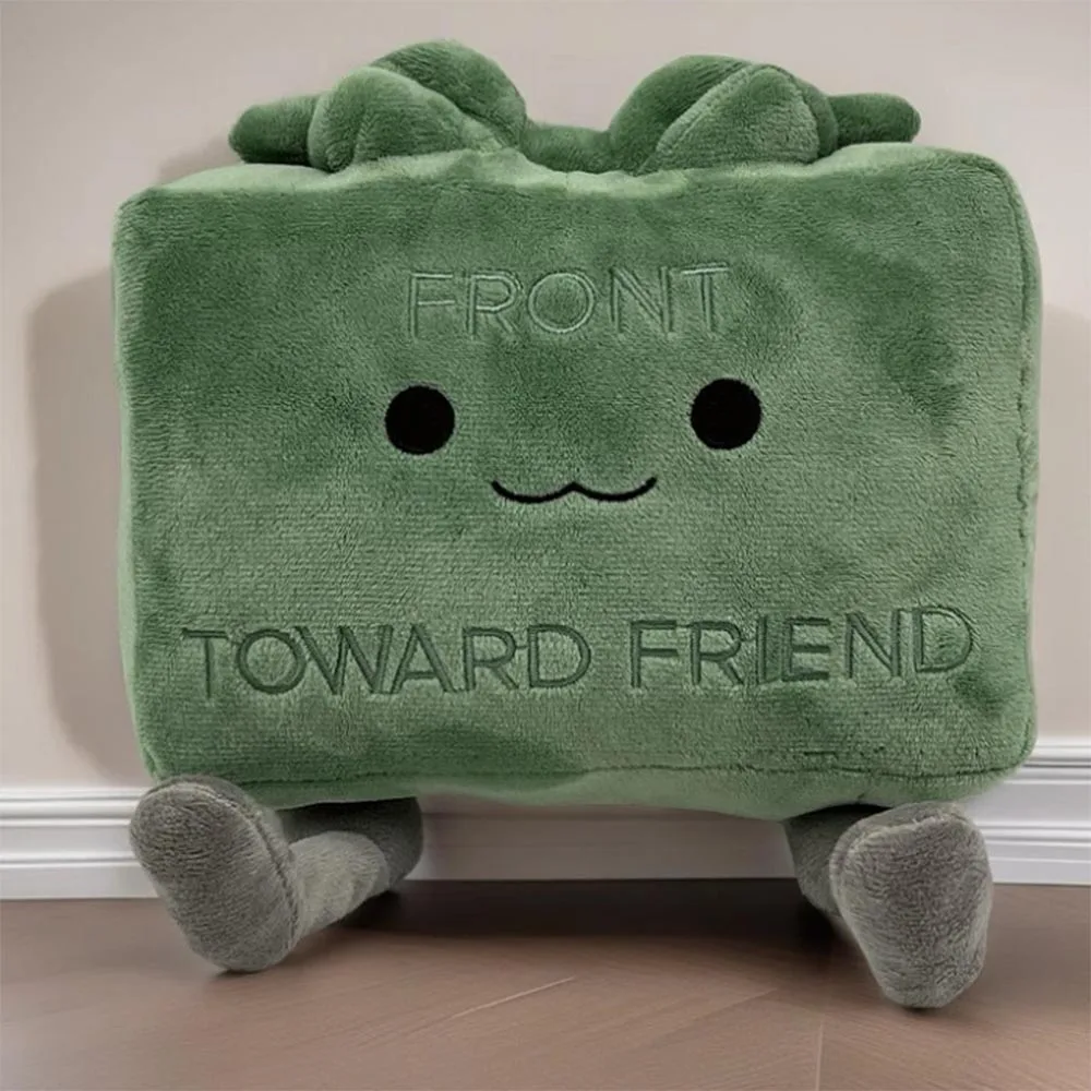 

Новая плюшевая кукла Clay the Claymore Kawaii, зеленая квадратная кукла, подушка, аксессуары, подарочная коллекция, модель для детей, подарки на день рождения