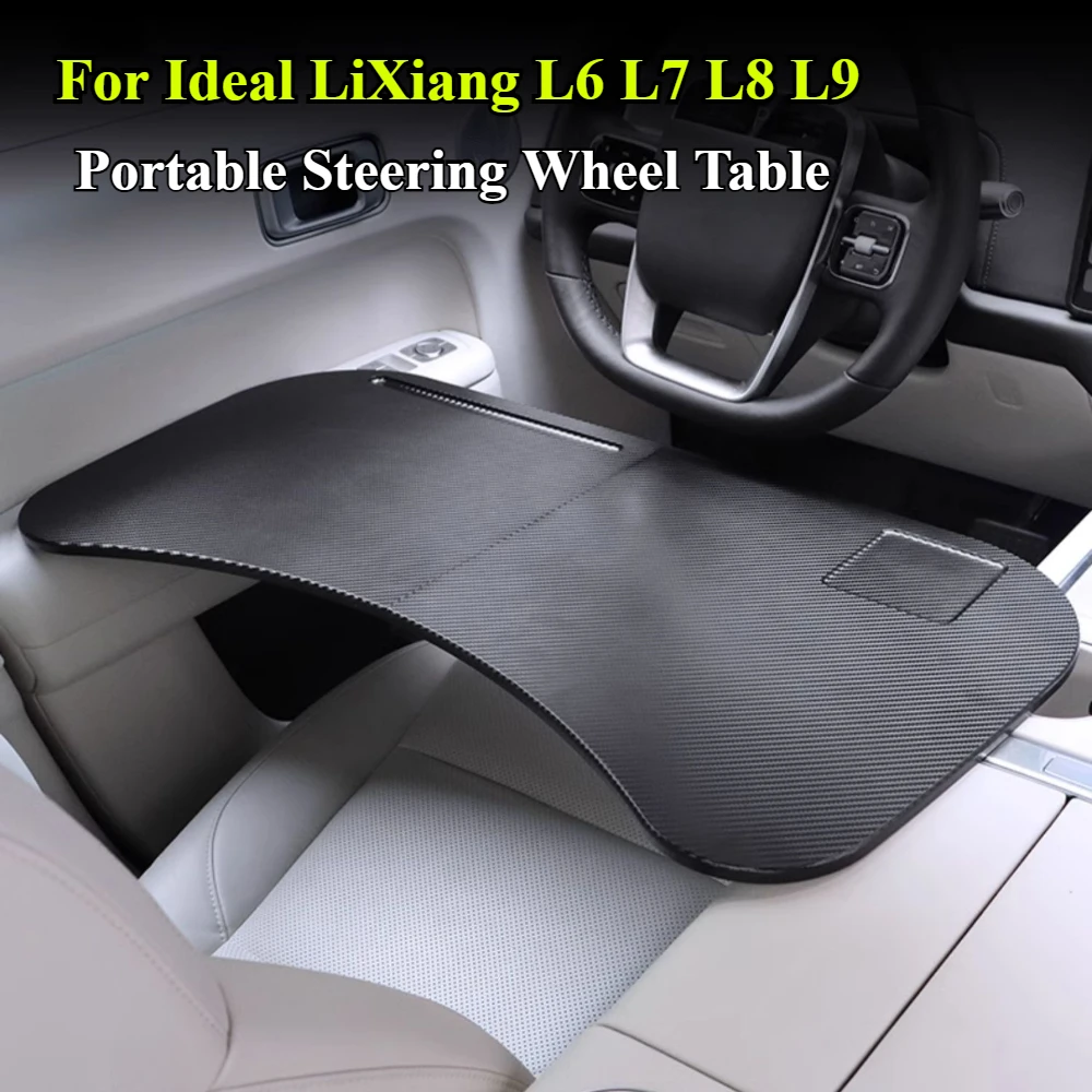 

For Leading LI Lixiang L6 L7 L8 L9 2024 Driver's Steering Wheel Table Car Foldable Carbon Fibre Food Tray Car Drink Holder Table