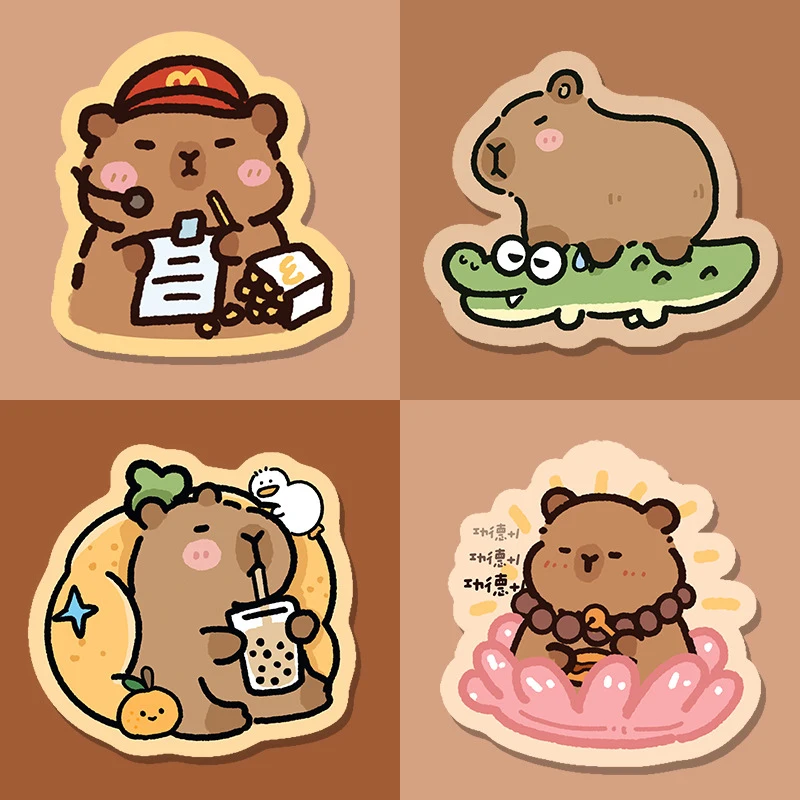 Cartoon Cute Capybara Mouse Pad Computer Desk Mats Creative Keyboard Pad Gaming Table Mat Office Desk Funny Decoration Accessory