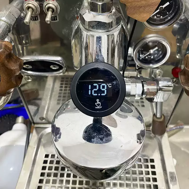 Large‑Screen Digital Thermometer Temp Gauge Spare Tool for E61 Brew Head, Fit for Expobar Rocket ECM Kaffit Espresso Machine
