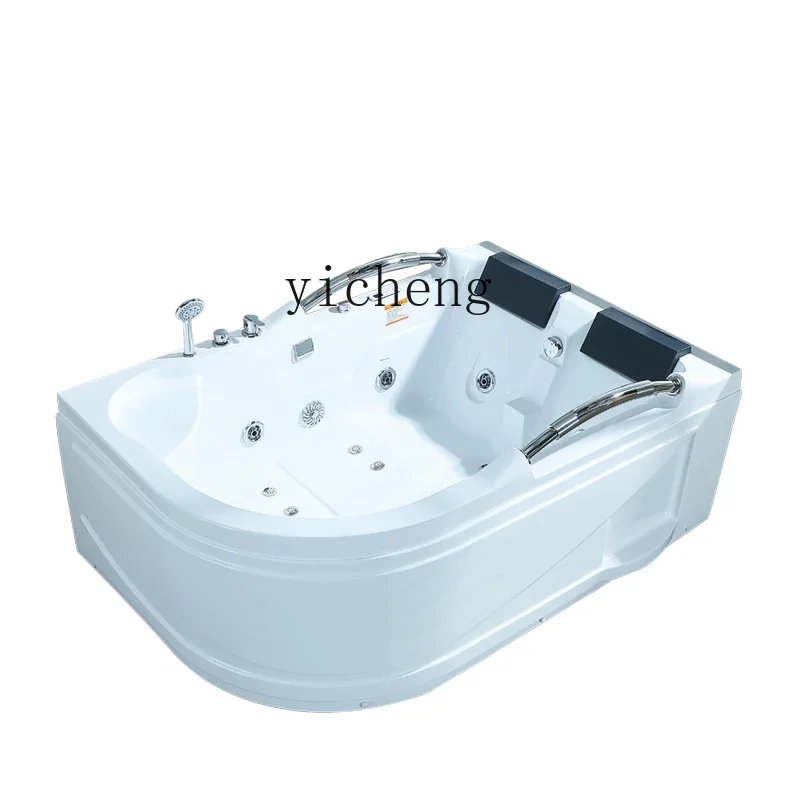 XL freestanding acrylic massage surfing intelligent constant temperature heating bathtub basin