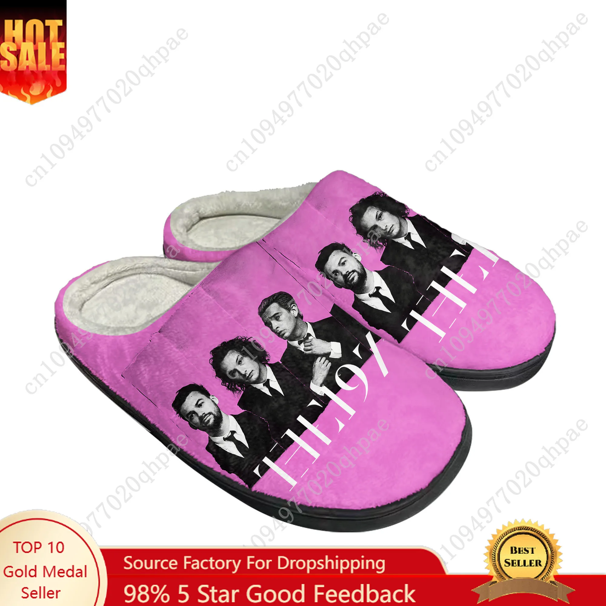 

The 1975 Cotton Slippers High Quality Mens Womens Youth Boy Girl Plush Bedroom Keep Warm Shoes Customized Thermal Slipper