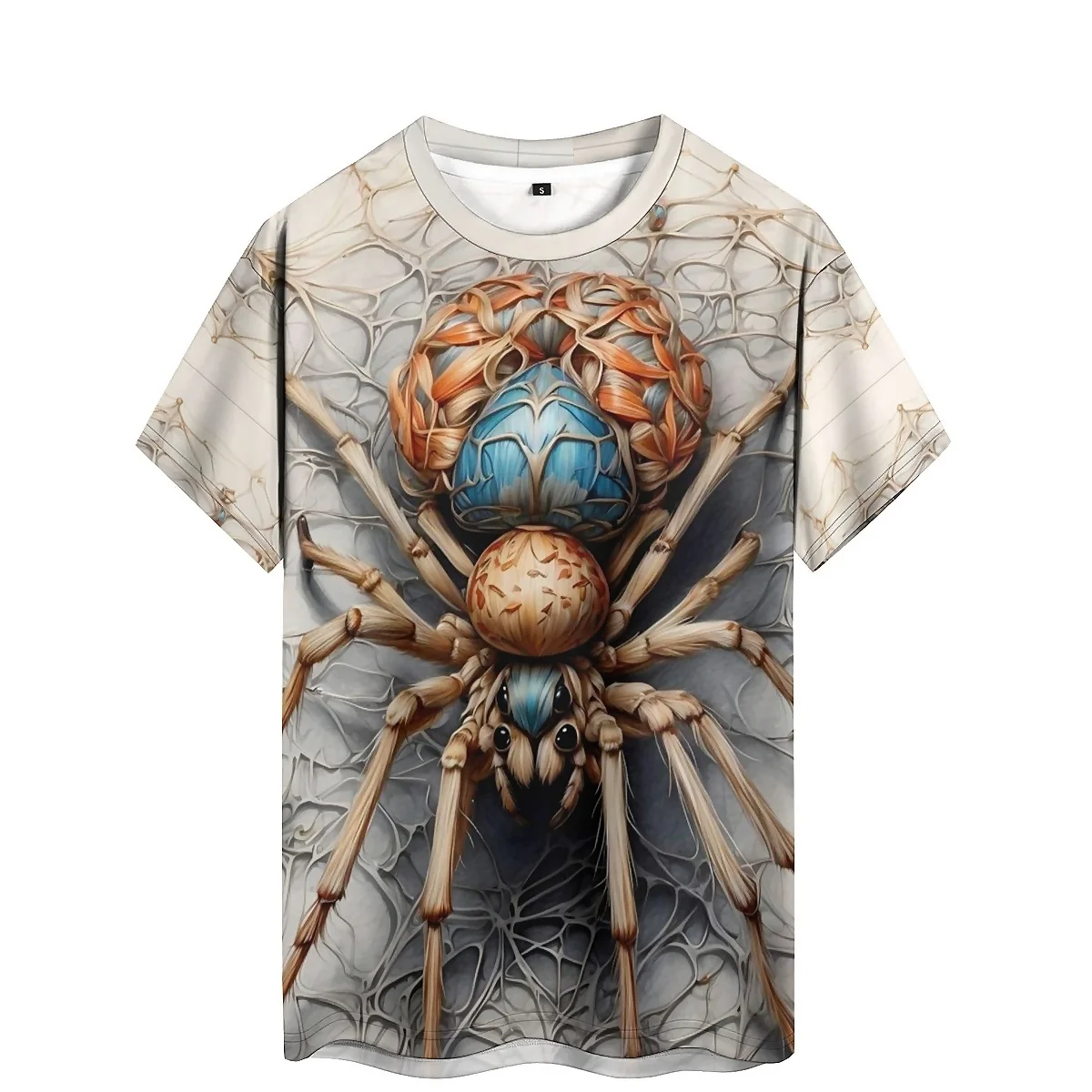 

Summer Men's Creative Geometric Abstract Art 3D Printed Short Sleeve T-shirt Street Trendy Fashion Style Round Neck Comfortable