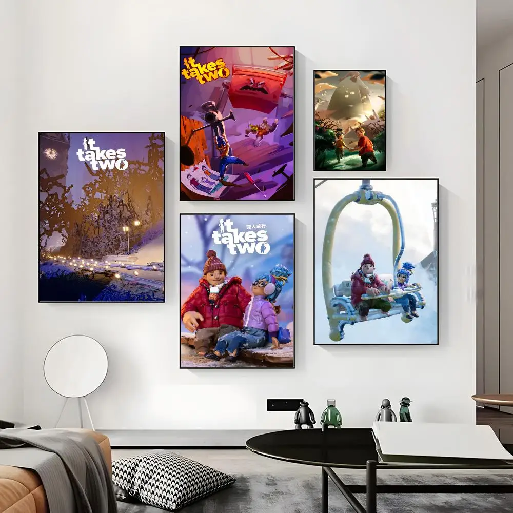 Anime I-It Takes Two Poster Paper Print Home Living Room Bedroom Entrance Bar Cafe Art Painting Decoration