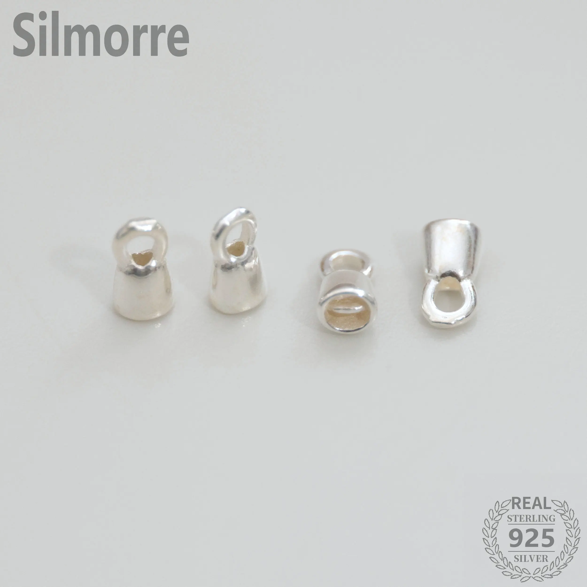 4pcs 100% Solid 925 Sterling Silver Hooks Connector for DIY Beads Bracelet Necklace Making Jewelry Finding JQ0086