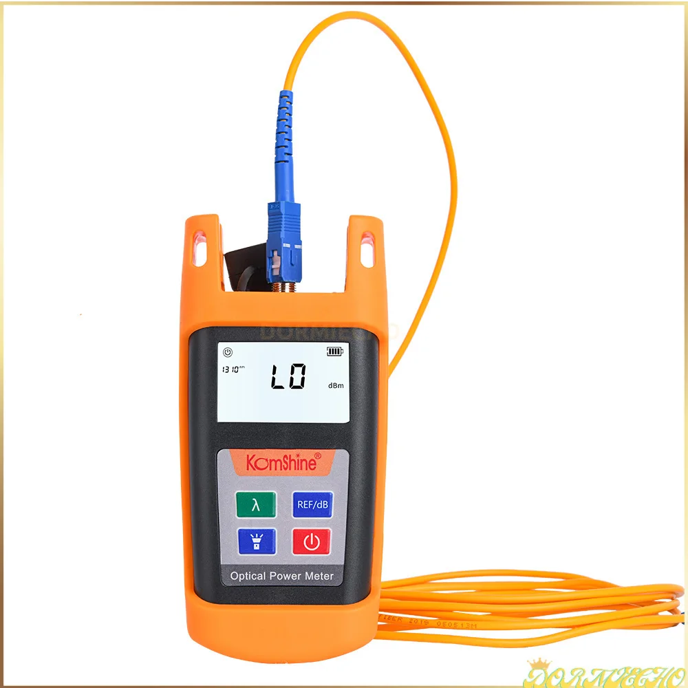 Fiber Optic Test Tool Komshine KPM-25M Mini Optical Power Meter OPM Tester with SC Connector -70+6db