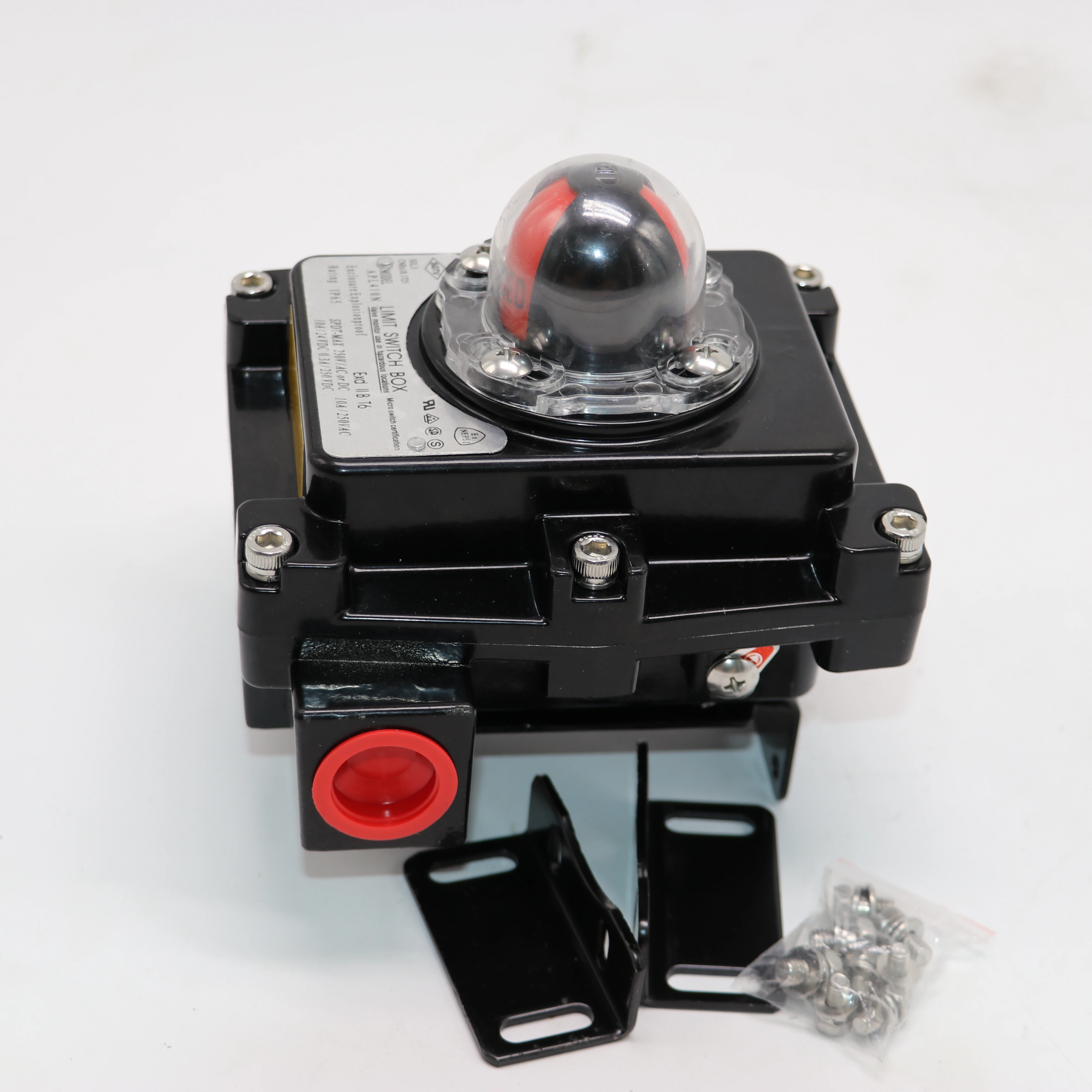 

APL Series Pneumatic Actuator High Quality Explosion Proof Solenoid-powered Gas Valve Limit Switch Box-APL410