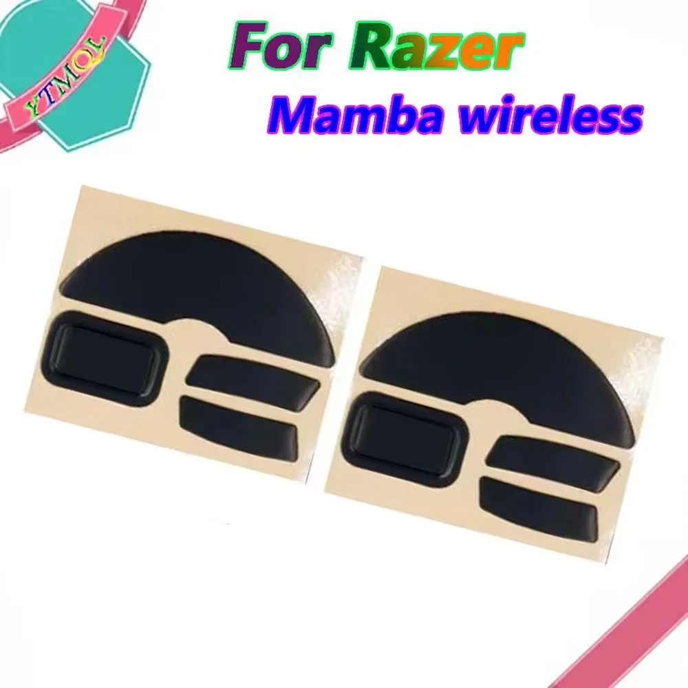 20-100set Mouse Feet Skates Pads For Razer  Mamba wireless Mouse White Black Anti skid sticker replacement connector view 3