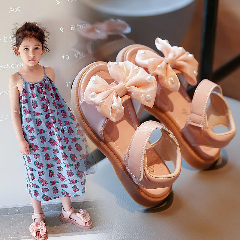 Sandalias Platform Girl Sandals 2023 Summer New Soft Sole Kid BeachSandals Non Slip Princess Shoe GirlShoe Kid Shoe zapatos niña