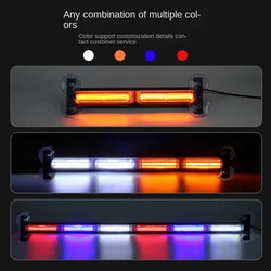 Multi-Color New Car COB Long Bar Signal Light Rod Engineering Net Warning Strobe Light IP67 waterproof support customization