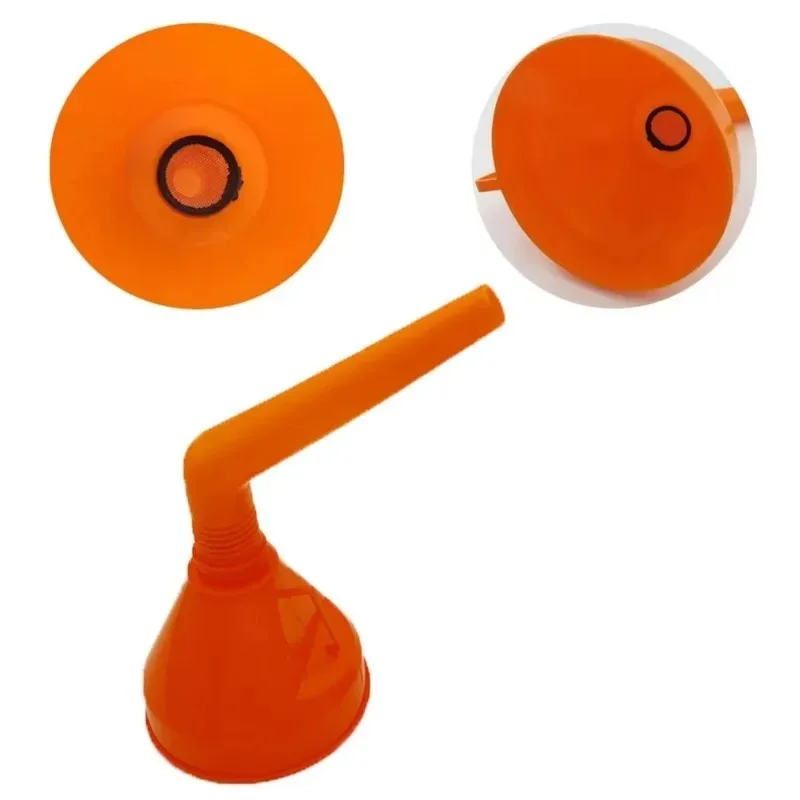 For Motorcycle Gasoline Engine Oil Moto Car Repair Filling Tools Automotive Vehicle Long Mouth Refueling Funnel with Filter