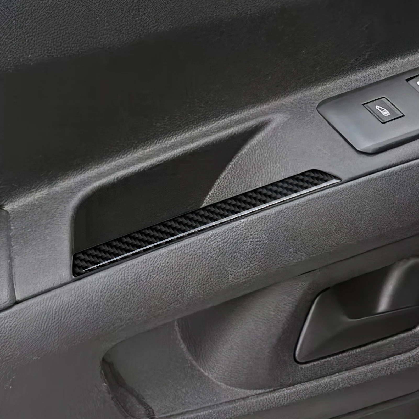Kohlefaser-Innenaufkleber. Dekorative Autotürleisten. Für Opel Combo E / Vauxhall Combo Für Toyota ProAce City Zubehör. – Detail 7