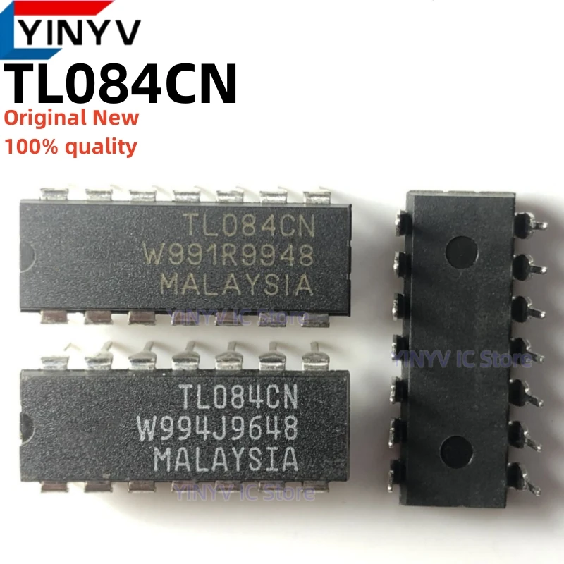 20Pcs TL084CN DIP-14 TL084 GENERAL PURPOSEJ-FET QUAD OPERATIONAL AMPLIFIERS Original New 100% quality