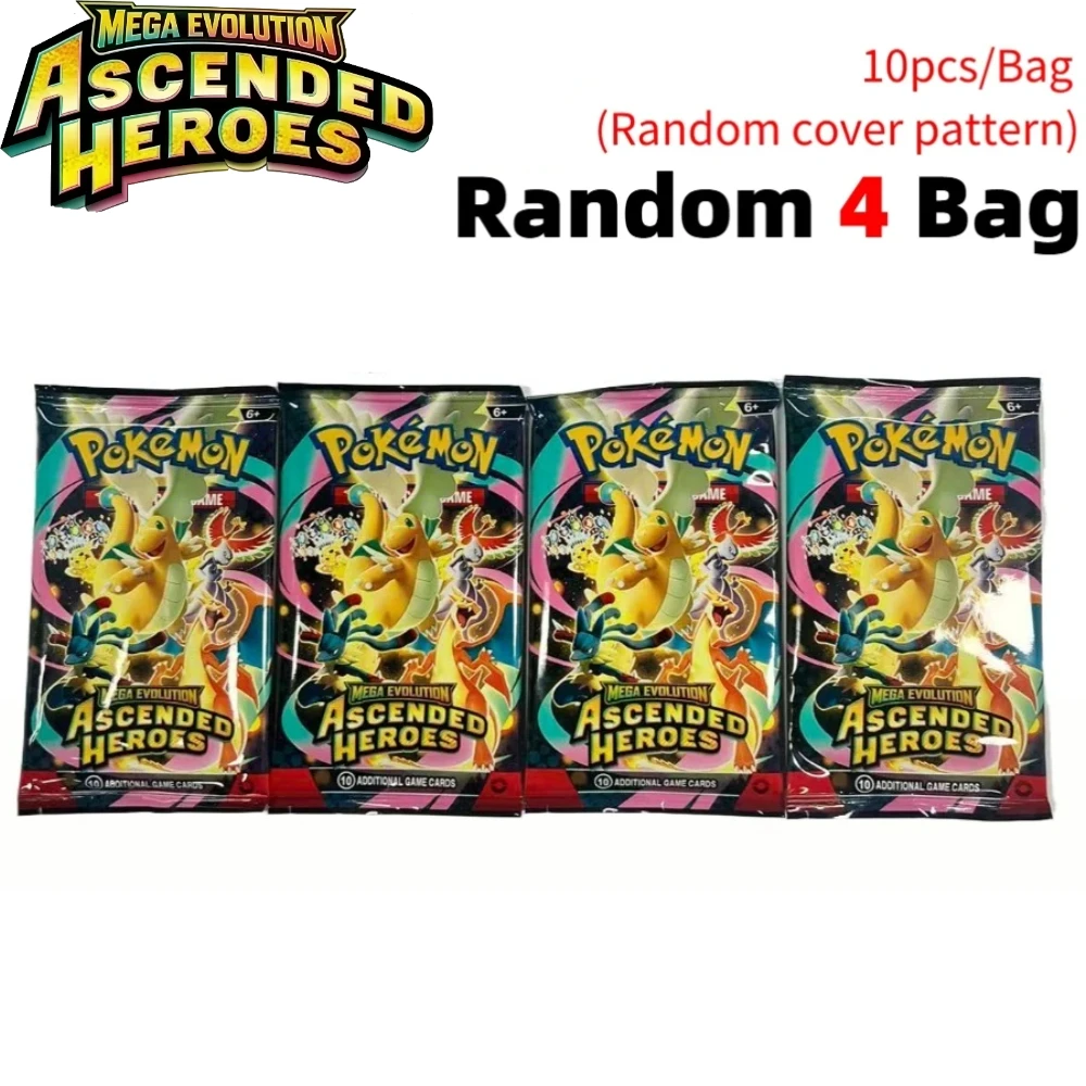 Pokemon TCG Booster Box Mega Evolution CHAOS RISINC Ascended Heroes Englische Version Seltene Sammelkarten für Sammler und Geschenke