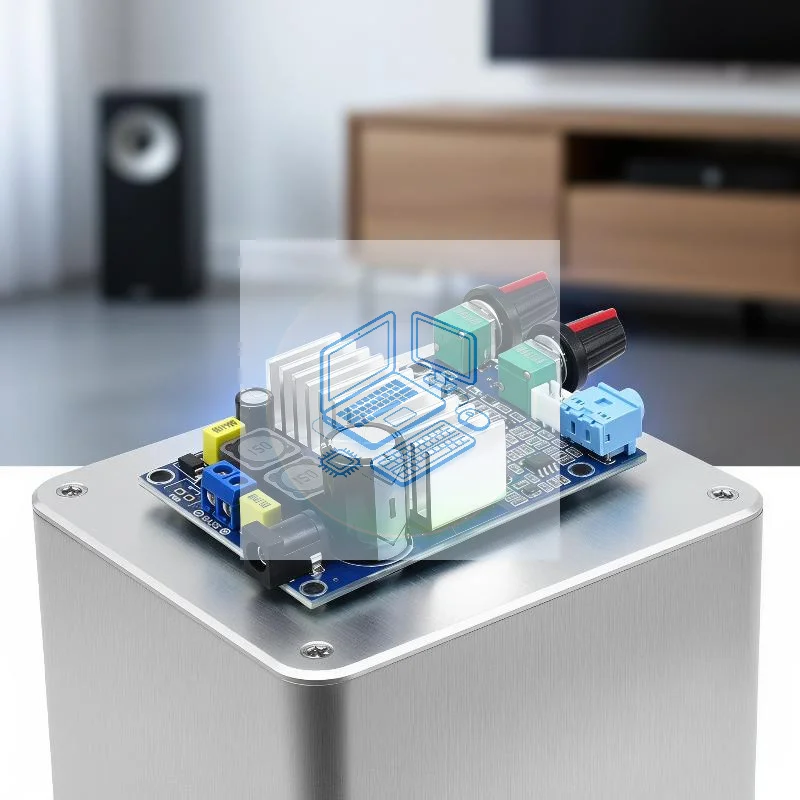 TPA3116 100W 2.0‑Channel Subwoofer lifier Board DC12‑24V Bass Output  Module For DIY Speaker Home Theater