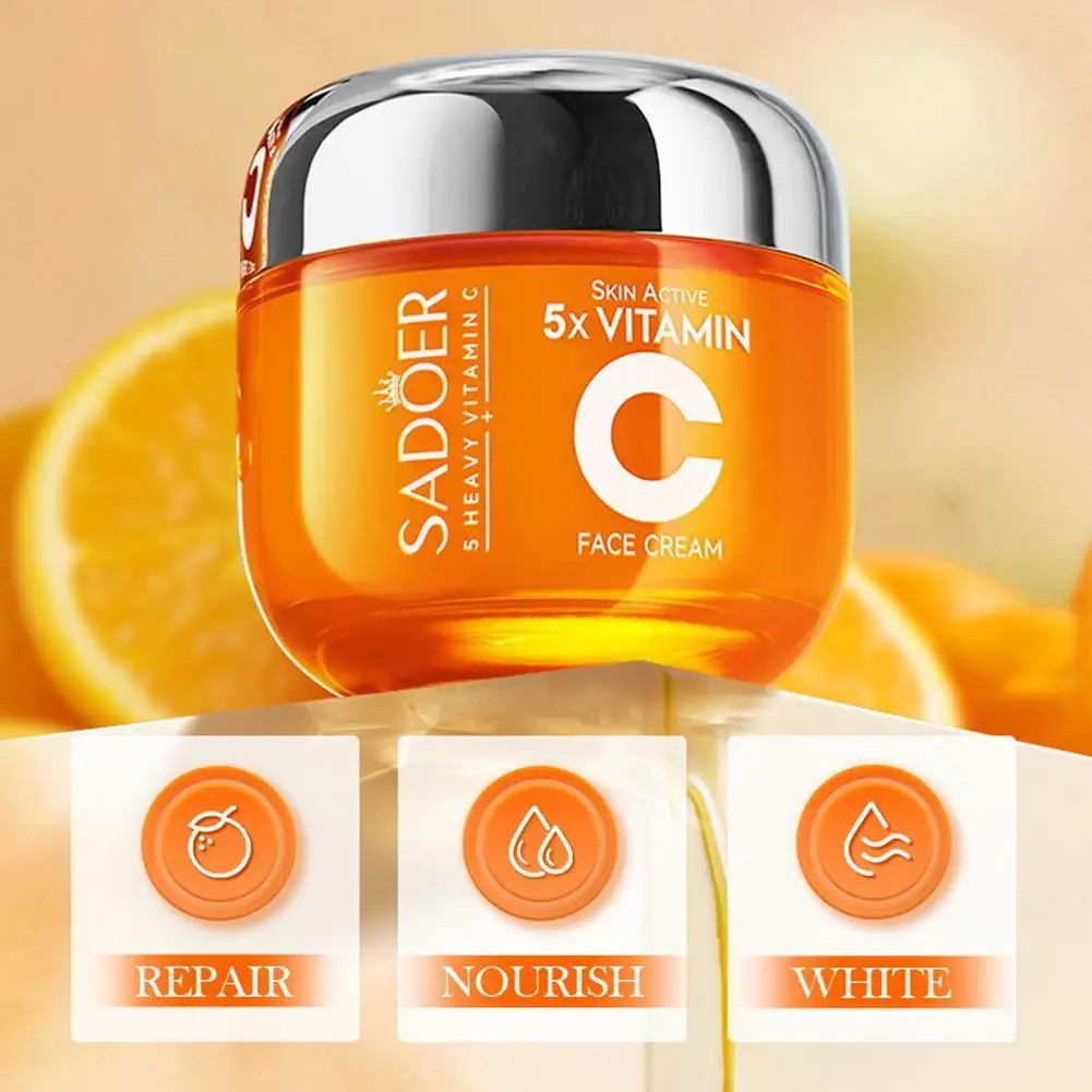 

SADOER Anti Dark Circles Beauty Face Skin Care Vitamin C Skin Care Sets Whitening Face Cream Firming Anti-aging Face Cosmetic