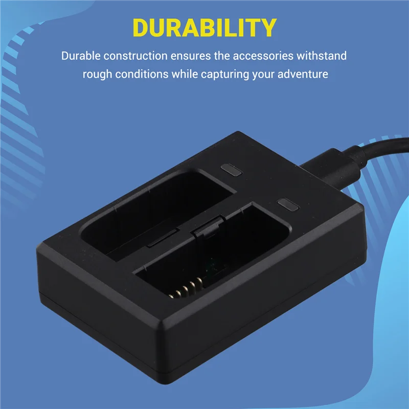 ABDE-SJCAM C300 شاحن الملحقات الطاقة ل SJCAM C300 كاميرا رياضية بطارية احتياطية قاعدة شاحن