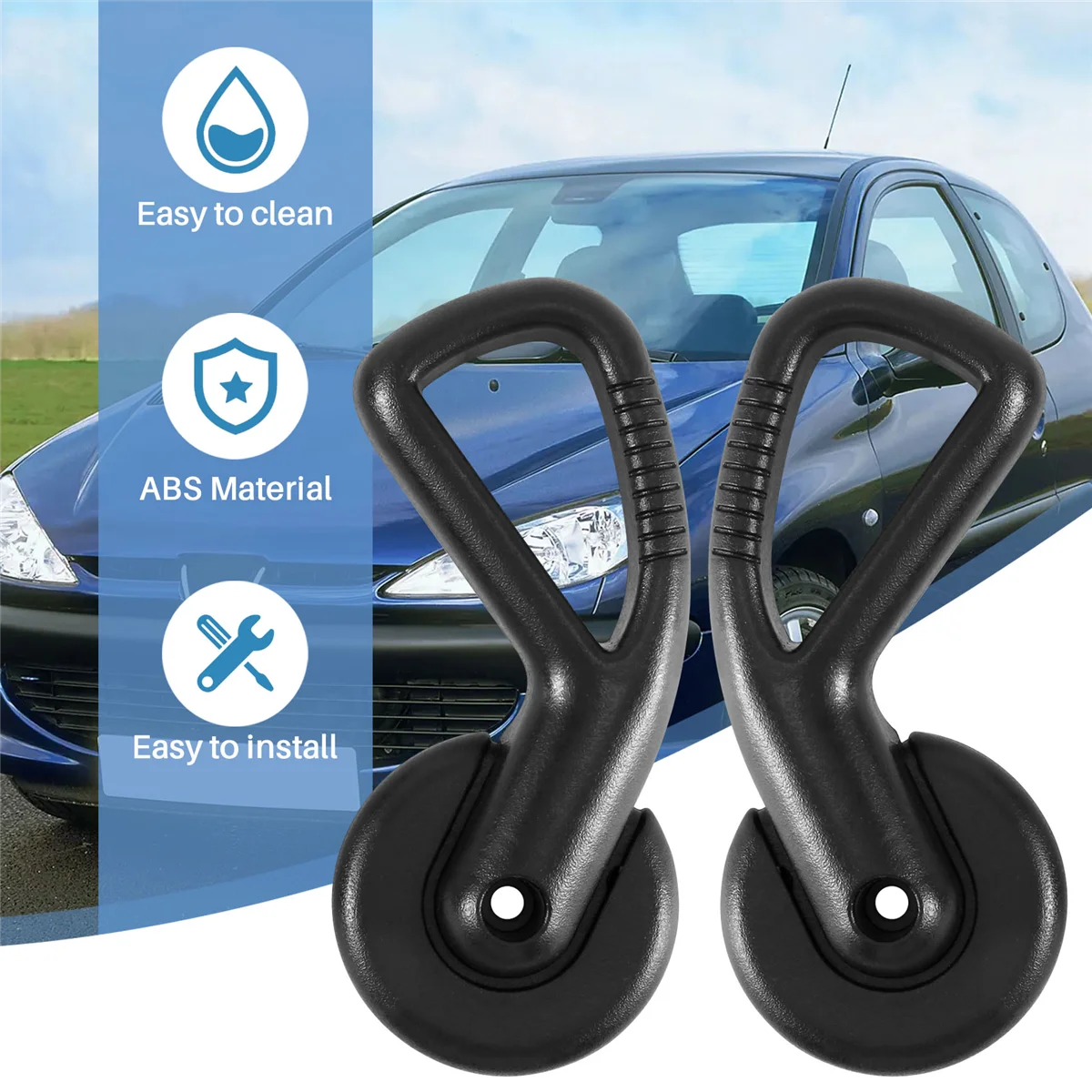 자동차 왼쪽 오른쪽 시트 조절기 손잡이 레버 시트 팔걸이 핸들, 푸조 206 207 시트로엥 C2 9638799977 890586