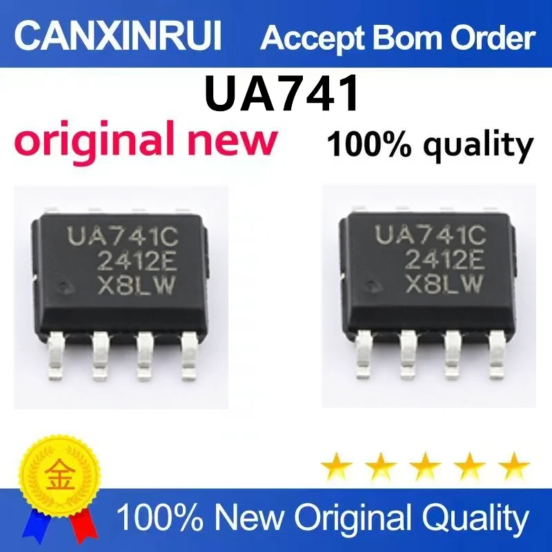 (5-100pieces)Original genuine direct insertion UA741CP DIP-8 chip operational amplifier compensation type